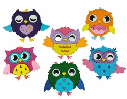 3D Аплікація   Сови 3D Аплікація   Сови