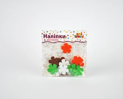 Набір наліпок "Махрові" Серця №2 Набір наліпок "Махрові" Серця №2