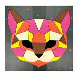 М`яка мозаїка Голови Котик М`яка мозаїка Голови Котик