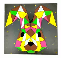 М`яка мозаїка Голови Зайчик М`яка мозаїка Голови Зайчик