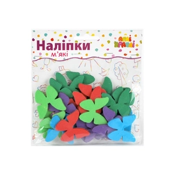 Набір наліпок "М'які" Метелики №5 Набір наліпок "М'які" Метелики №5
