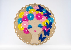 Виріб аплікація із фетру "Дівчинка" Виріб аплікація із фетру "Дівчинка"