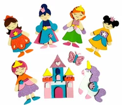 3D Аплікація  Принцеси 3D Аплікація  Принцеси