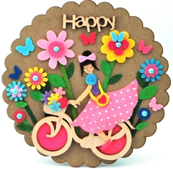 Виріб аплікація із фетру Happy Виріб аплікація із фетру Happy