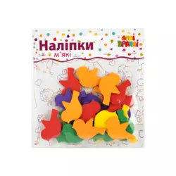 Набір наліпок "М'які" Пташка №15 Набір наліпок "М'які" Пташка №15