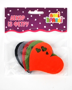 Набір для творчості "Декор з фетру" Серце №13 Набір для творчості "Декор з фетру" Серце №13