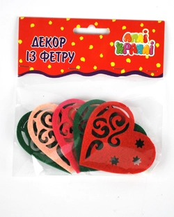 Набір для творчості "Декор з фетру" Серце №18 Набір для творчості "Декор з фетру" Серце №18