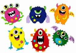 3D Аплікація  Монстрики 3D Аплікація  Монстрики