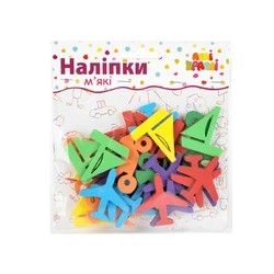 Набір наліпок "М'які" Транспорт №17 Набір наліпок "М'які" Транспорт №17