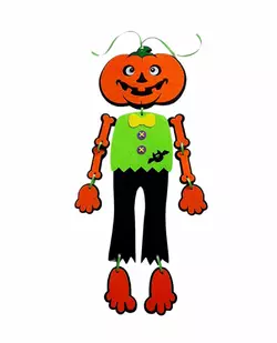 Підвіс з фетру " Гарбуз скелет " ( маленький 40см) Підвіс з фетру " Гарбуз скелет " ( маленький 40см)