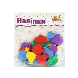 Набір наліпок "М'які" Фрукти №1 Набір наліпок "М'які" Фрукти №1
