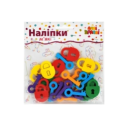 Набір наліпок "М'які" Ключики №7 Набір наліпок "М'які" Ключики №7