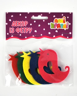 Набір для творчості "Декор з фетру" Пташка №1 Набір для творчості "Декор з фетру" Пташка №1