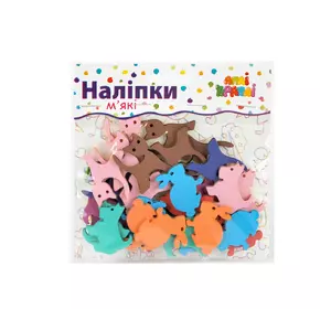 Набір наклейок "М'які" Звірятка №8 Набір наклейок "М'які" Звірятка №8