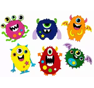 3D Аплікація  Монстрики 3D Аплікація  Монстрики