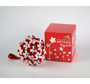 Набір для творчості з фетру "Квіткова куля" (червона) Набір для творчості з фетру "Квіткова куля" (червона)