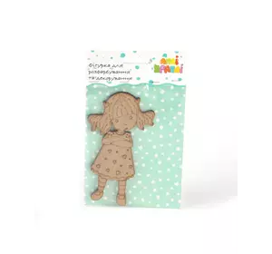 Фігурка з МДФу Дівчинка в діловій позі №7 Фігурка з МДФу Дівчинка в діловій позі №7