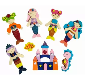 3D Аплікація  Русалки 3D Аплікація  Русалки